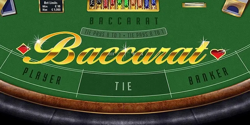 What are the betting winning conditions in Baccarat?