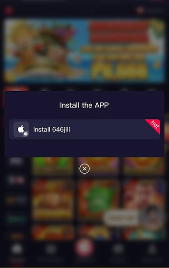 Step 2: Please click on Install 646jili